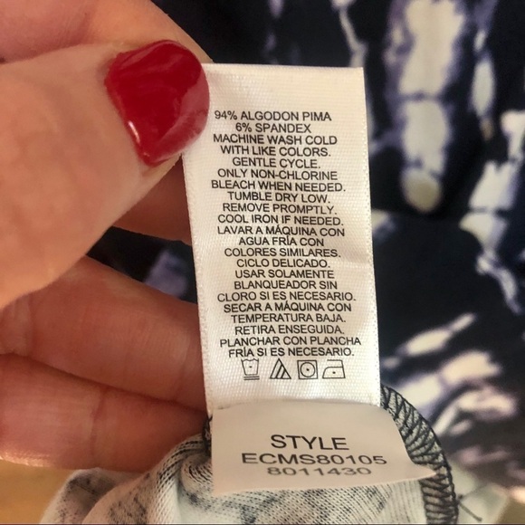 NWT Ellen Tracy tie dye dress with pockets. Medium - Picture 7 of 7